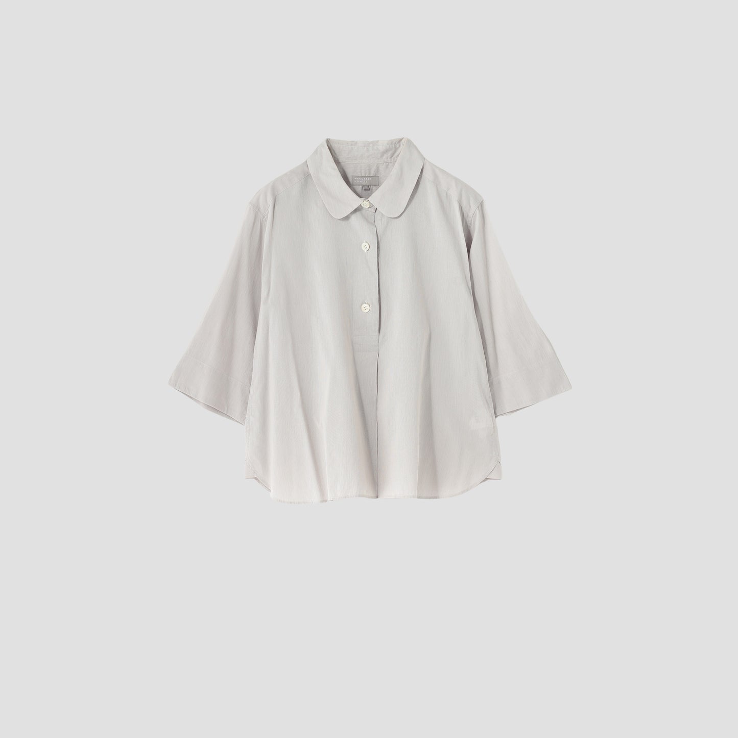 FINE STRIPE COTTON SILK SHIRT