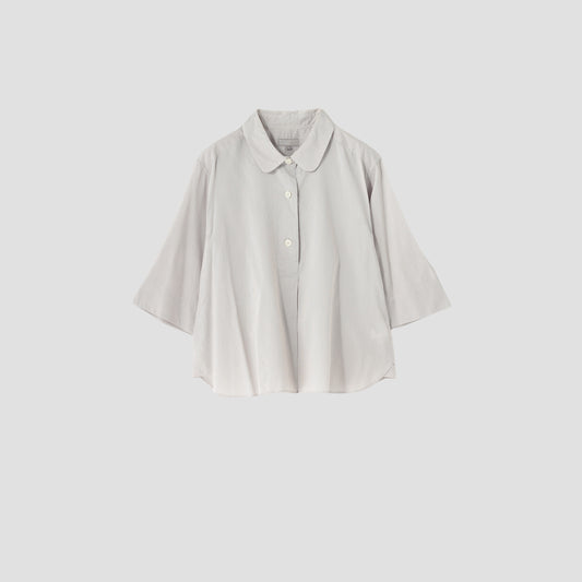 FINE STRIPE COTTON SILK SHIRT