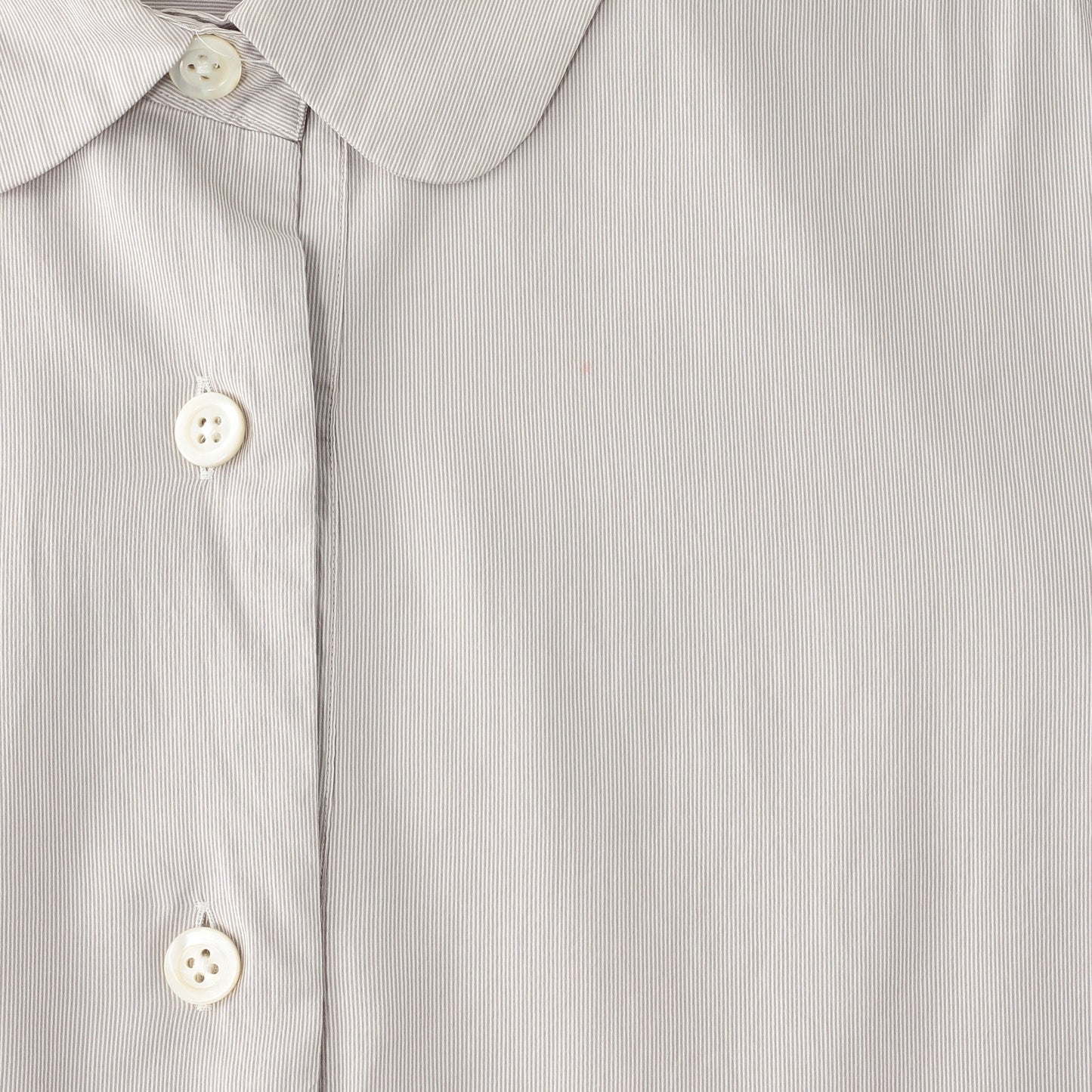 FINE STRIPE COTTON SILK SHIRT