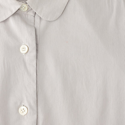 FINE STRIPE COTTON SILK SHIRT