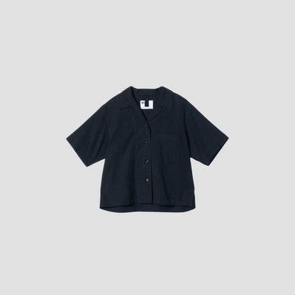FADED LINEN COTTON PLAINWEAVE SHIRT