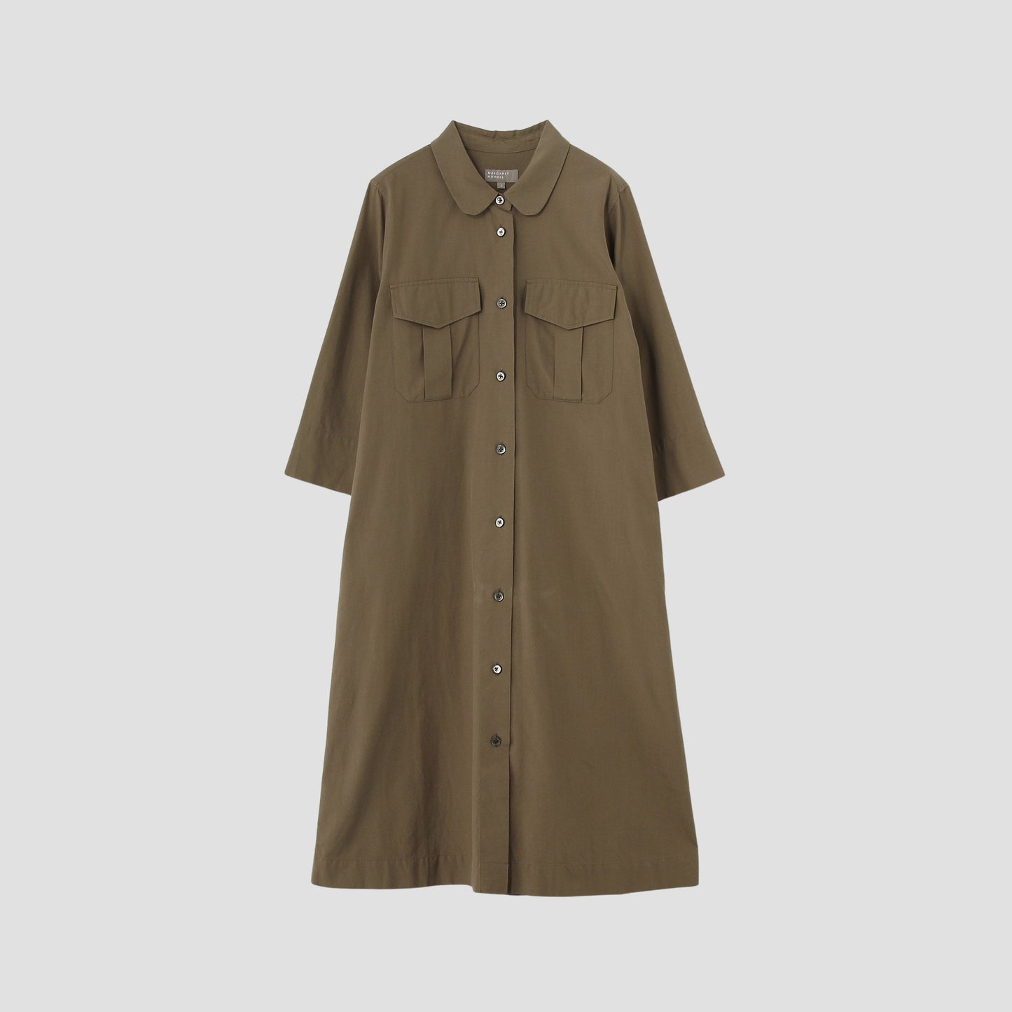 SILK COTTON POPLIN DRESS