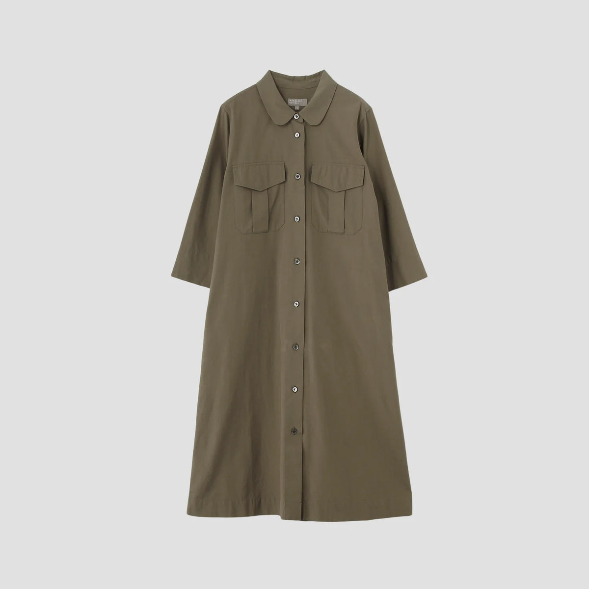 SILK COTTON POPLIN DRESS