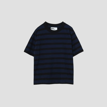 COTTON LINEN STRIPE JERSEY