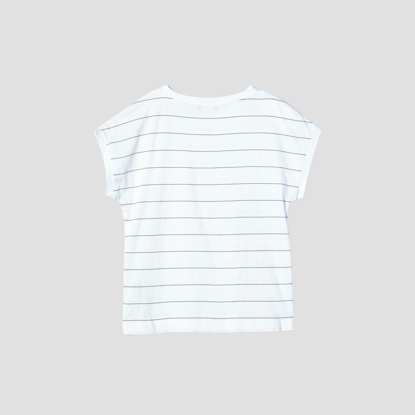 COTTON STRIPE SLOUCHY T SHIRT JERSEY