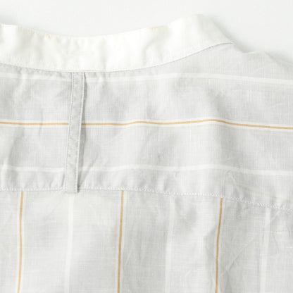 WIDE PJ STRIPE COTTON LINEN SHIRT