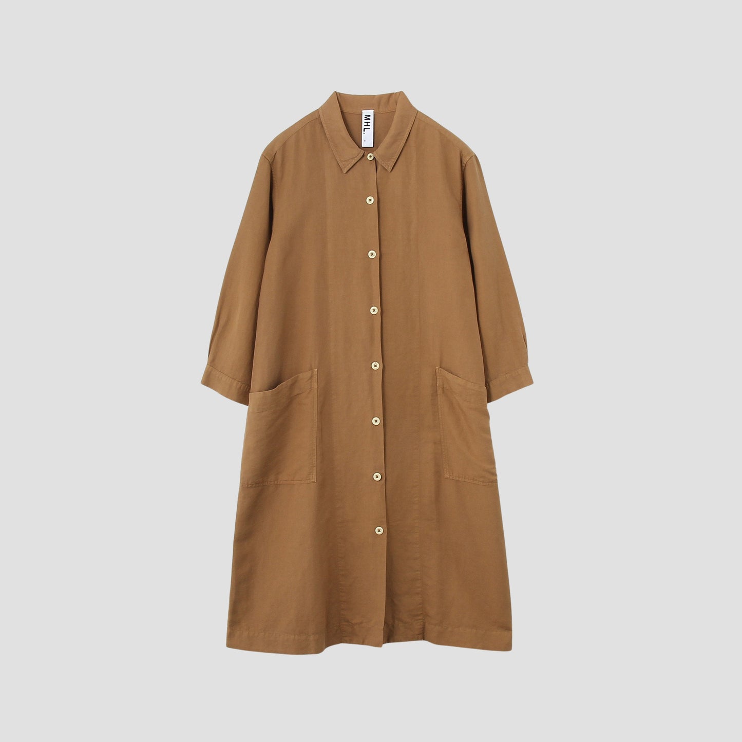 DRY COTTON LINEN TWILL DRESS