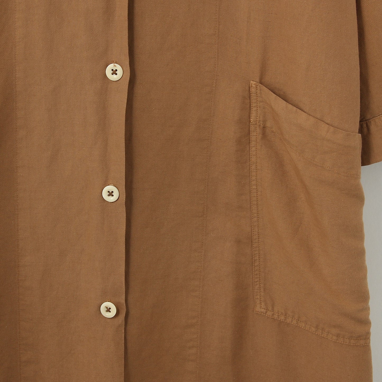 DRY COTTON LINEN TWILL DRESS