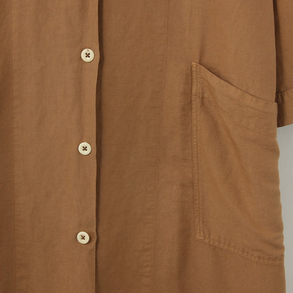 DRY COTTON LINEN TWILL DRESS