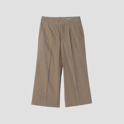 HIGH DENSE LINEN TROUSERS