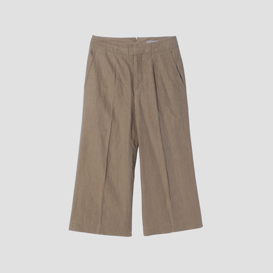 HIGH DENSE LINEN TROUSERS