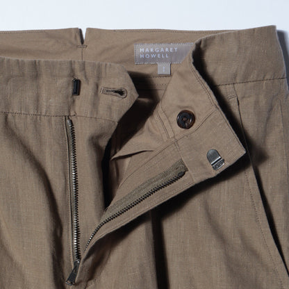 HIGH DENSE LINEN TROUSERS