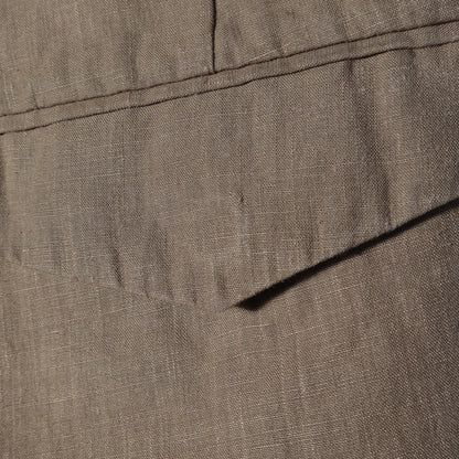 HIGH DENSE LINEN TROUSERS