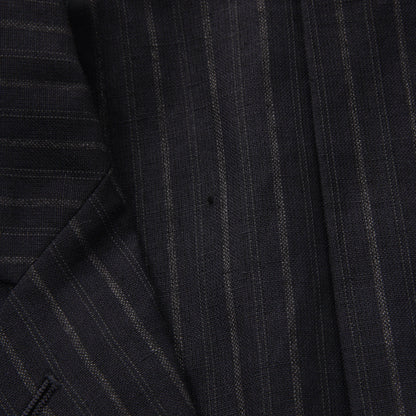CHALK STRIPE LINEN WOOL JACKET
