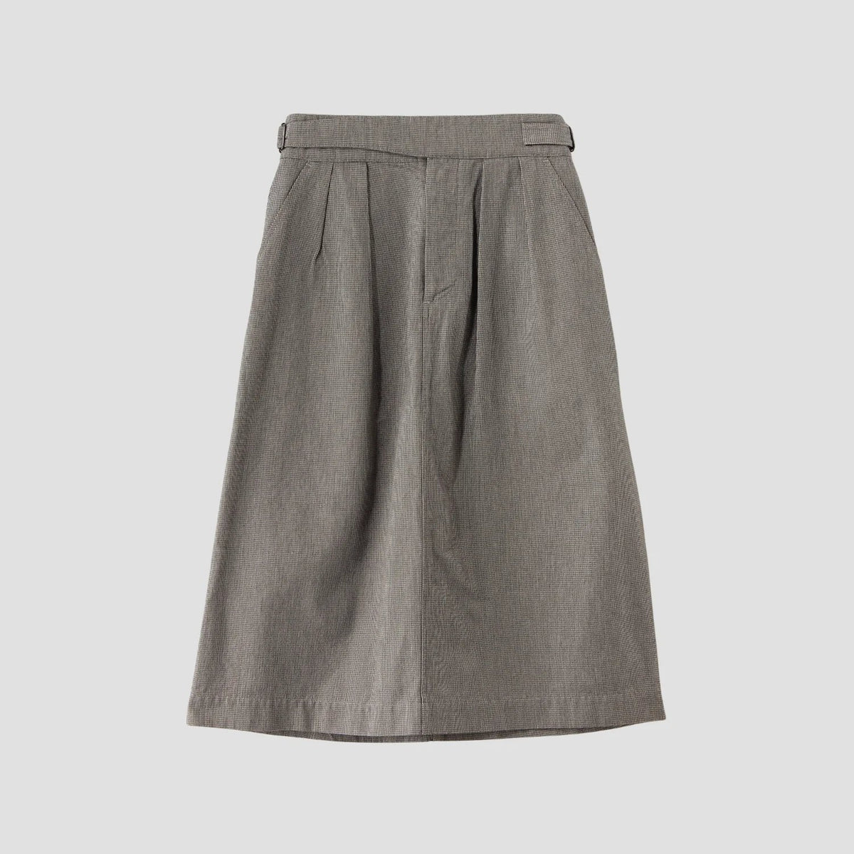 CHEF CHECK COTTON WOOL SKIRT
