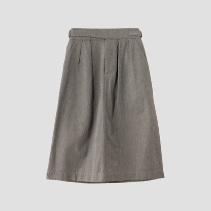 CHEF CHECK COTTON WOOL SKIRT