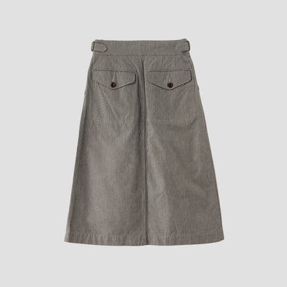 CHEF CHECK COTTON WOOL SKIRT
