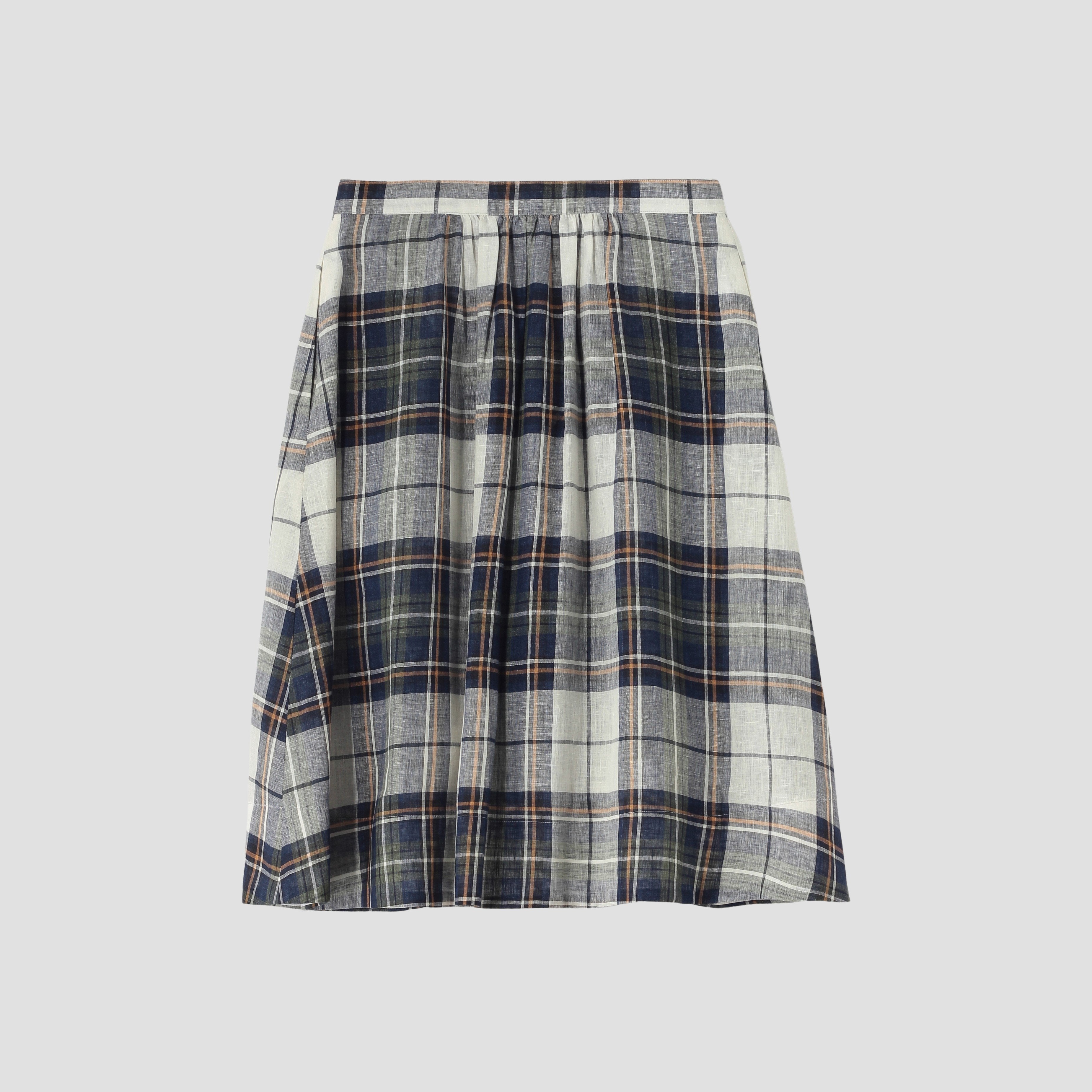MARGARET HOWELL （マーガレットハウエル） | BLUE STRIPE LINEN SKIRT