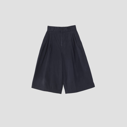 YARN DYE HEAVY COTTON TWILL TROUSERS