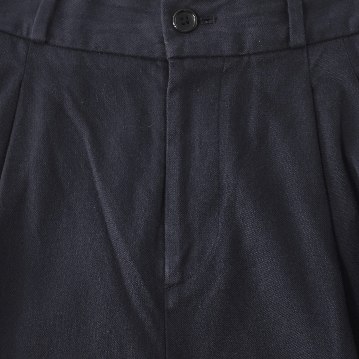 YARN DYE HEAVY COTTON TWILL TROUSERS