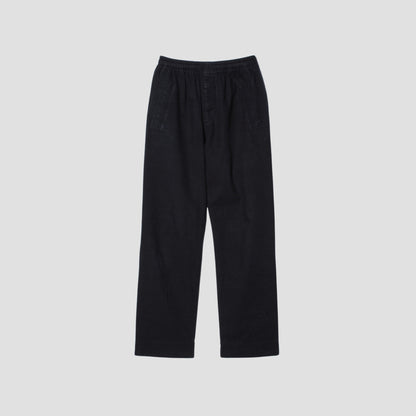 LINEN COTTON TWILL TROUSERS