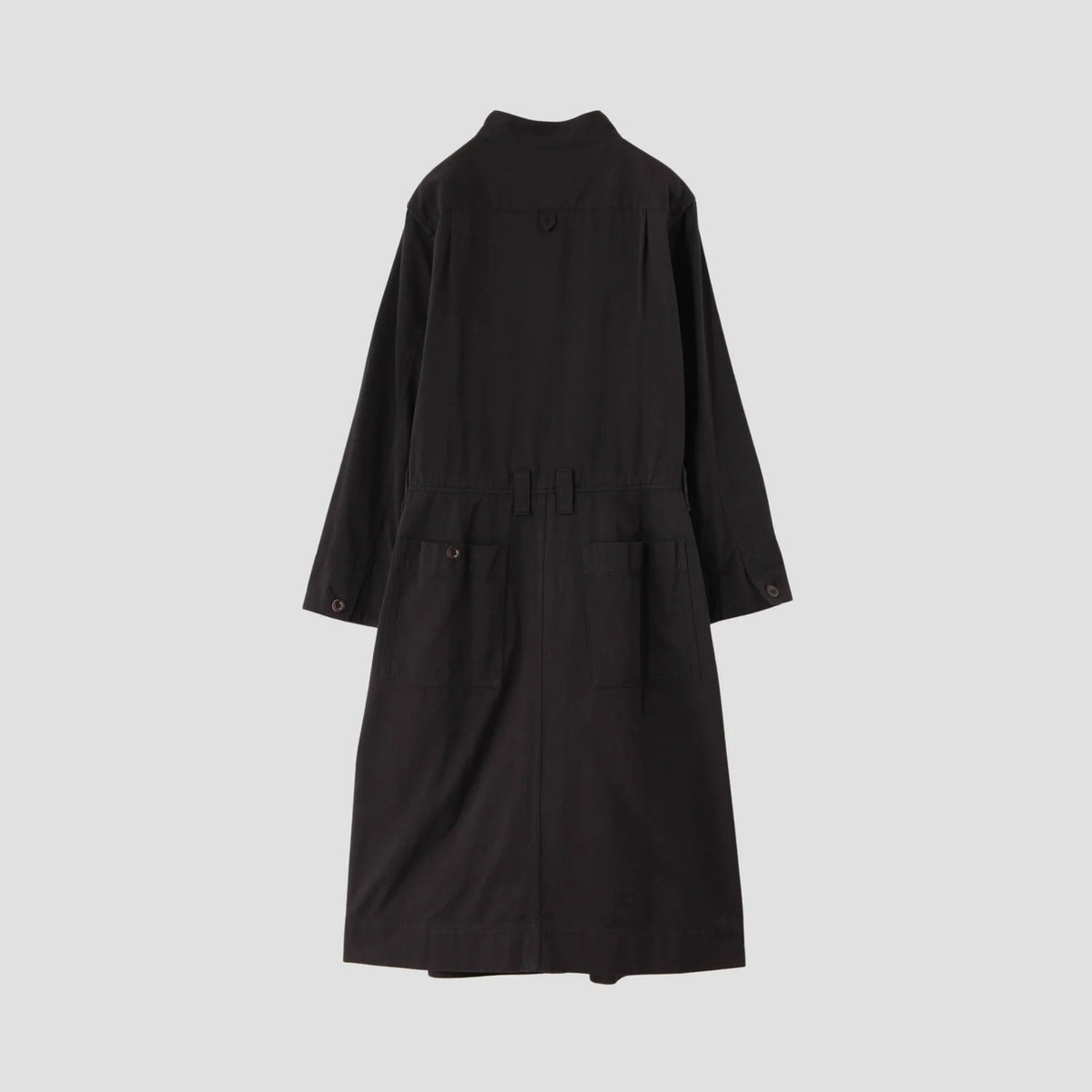 TWISTED YARN COTTON TWILL DRESS
