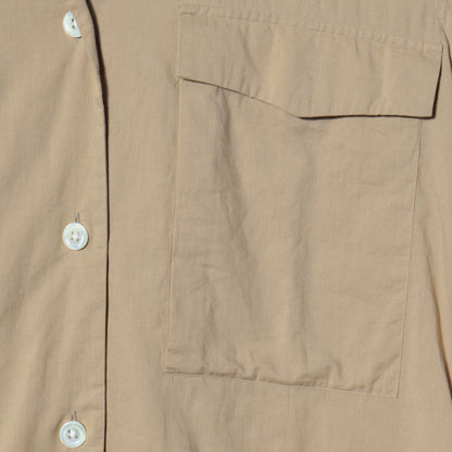 PIECE DYED WASHED COTTON SHIRT
