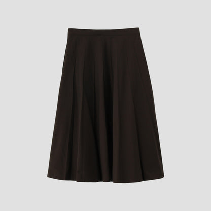 YARN DYE COTTON BLEND SKIRT