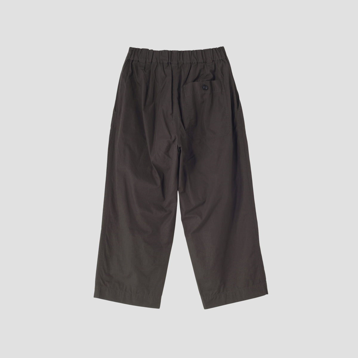 FINE COMPACT COTTON POPLIN TROUSERS