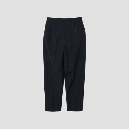 WIDE PINSTRIPE WOOL TROUSERS