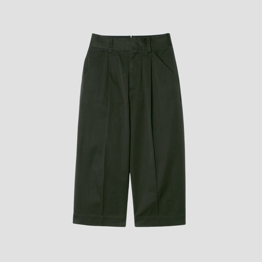 DENSE FINE COTTON TWILL TROUSERS