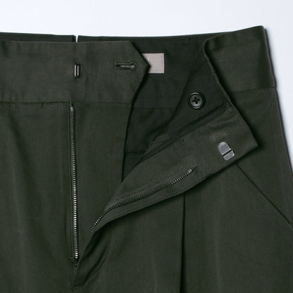 DENSE FINE COTTON TWILL TROUSERS