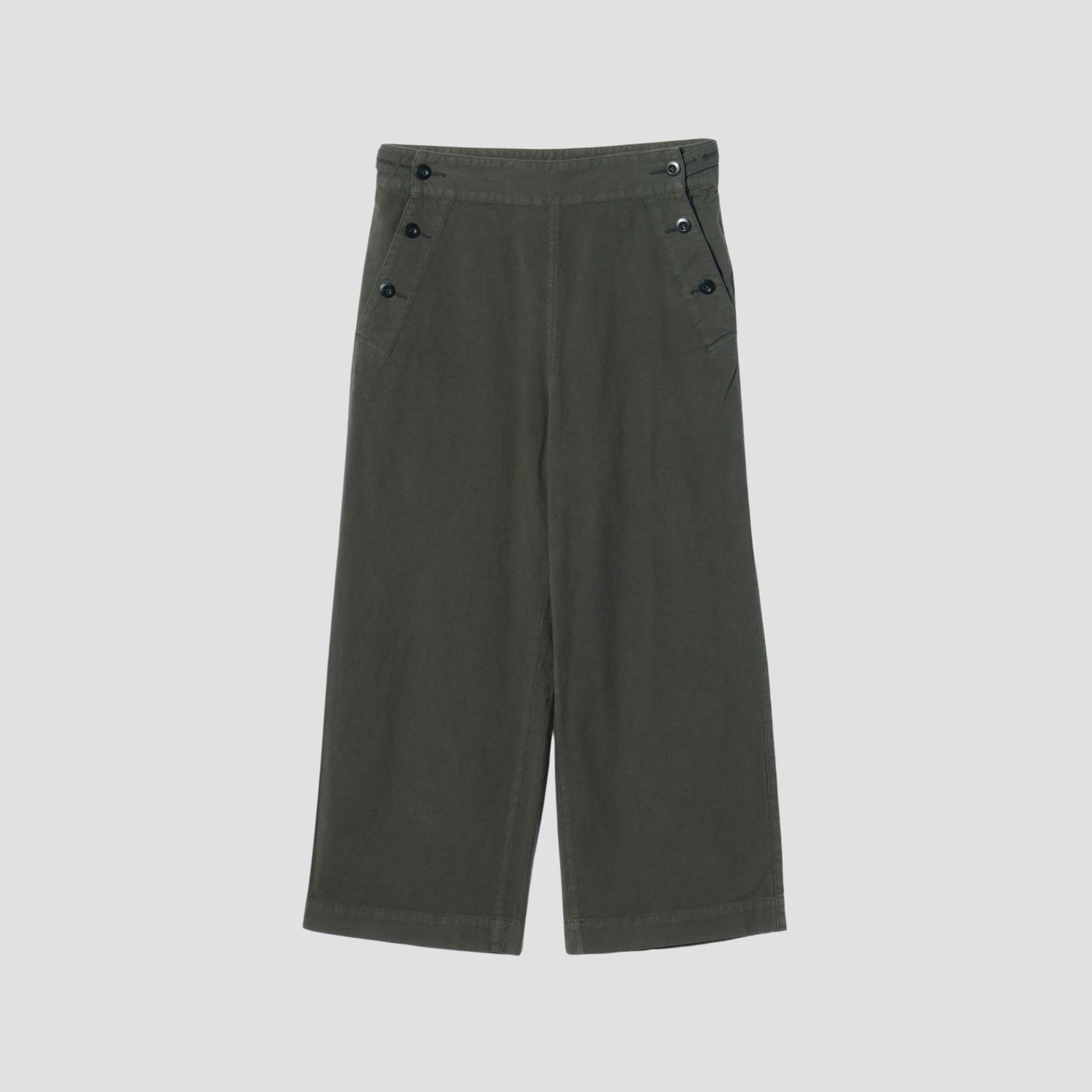 ROUGH COTTON CANVAS TROUSERS