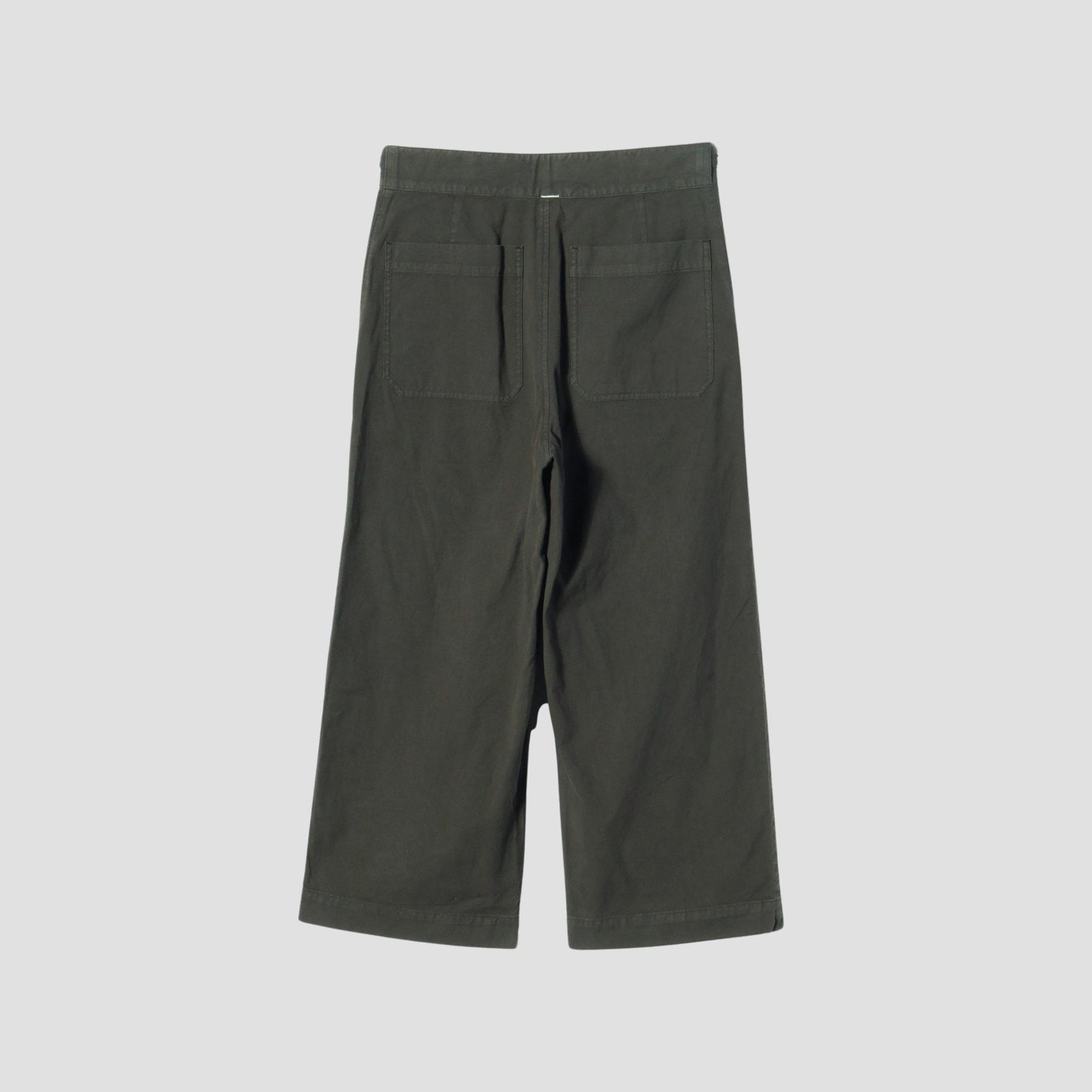 ROUGH COTTON CANVAS TROUSERS