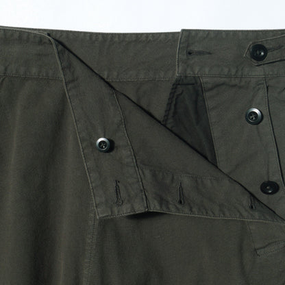ROUGH COTTON CANVAS TROUSERS