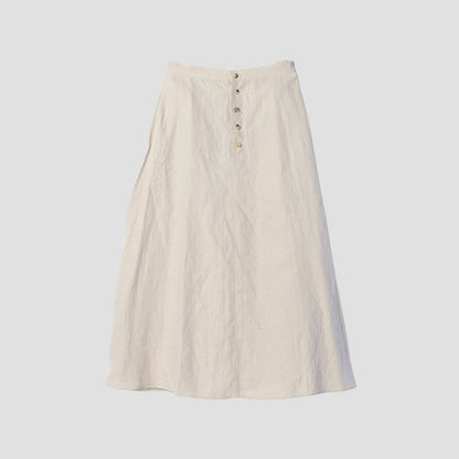 HIGH DENSE LINEN SKIRT