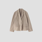 COTTON PLAIN WEAVE JACKET