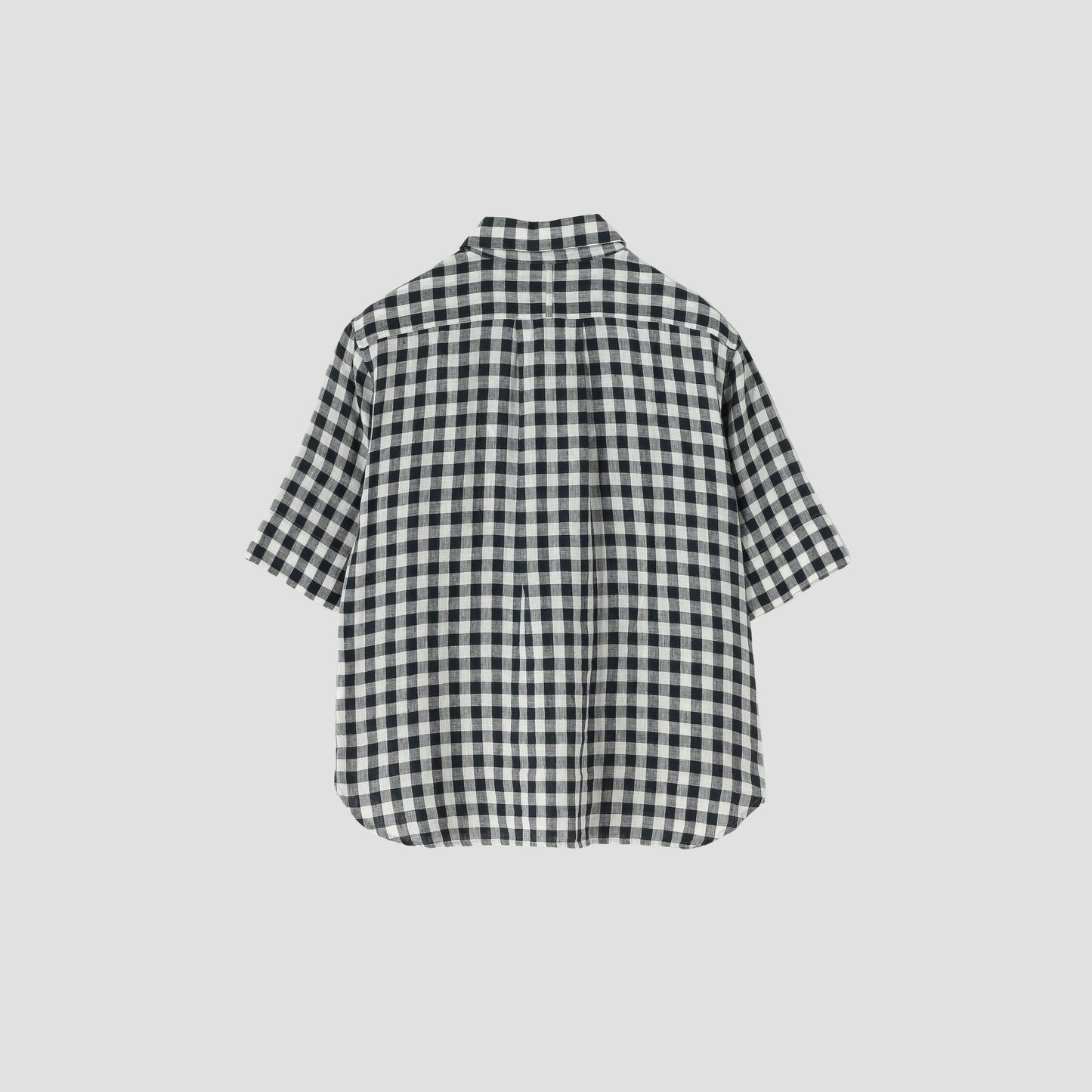 LARGE GINGHAM LINEN SHIRT