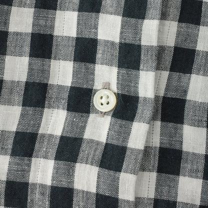 LARGE GINGHAM LINEN SHIRT