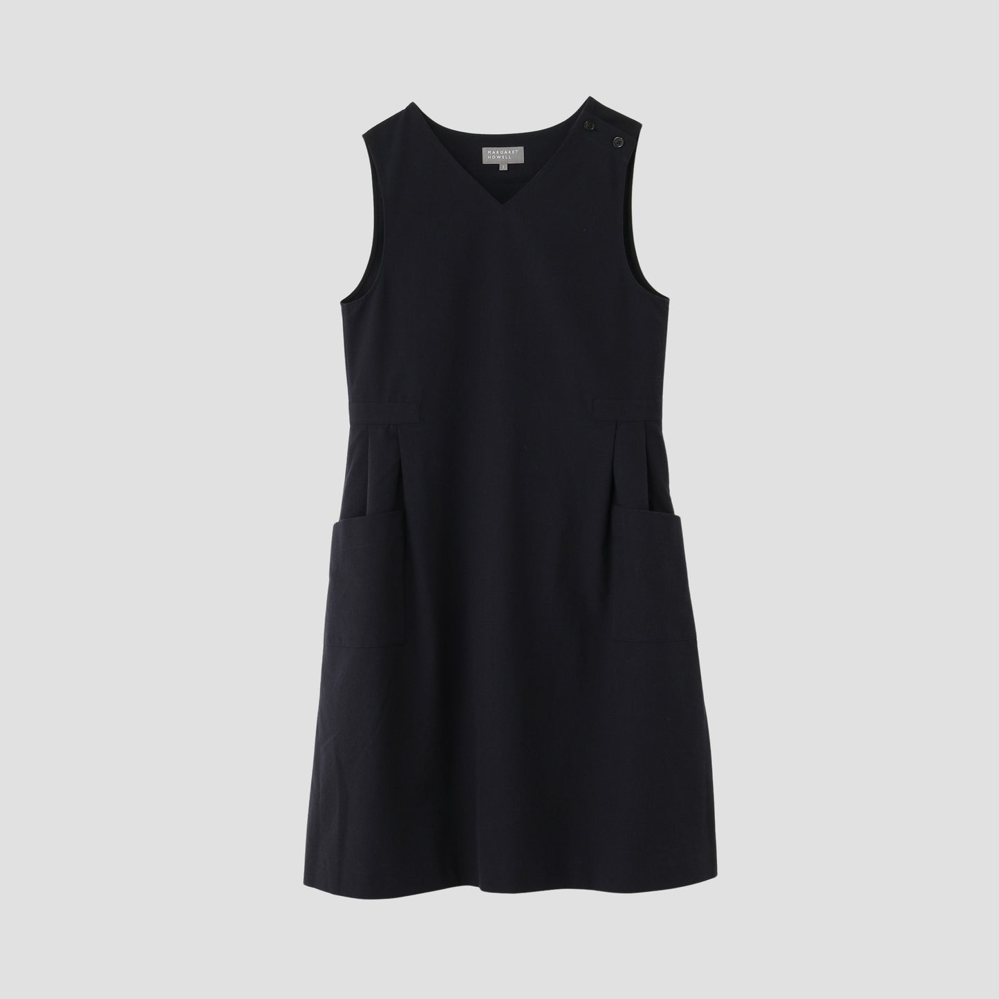 WOOL COTTON PLAINWEAVE DRESS