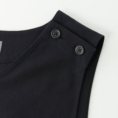 WOOL COTTON PLAINWEAVE DRESS