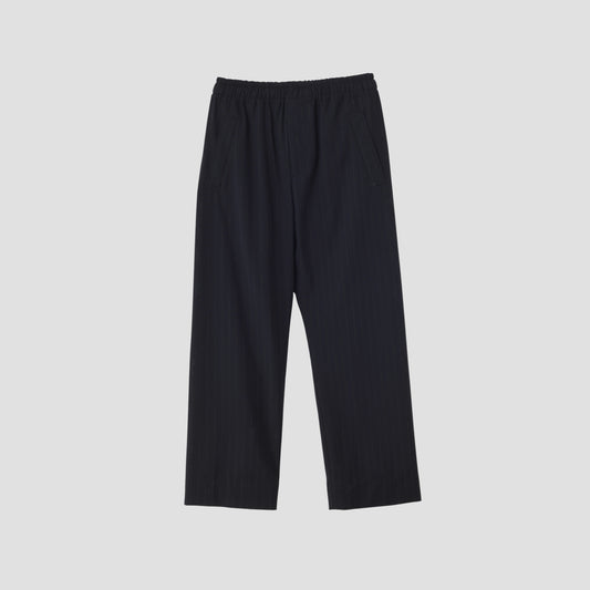 WOOL PINSTRIPE TROUSERS