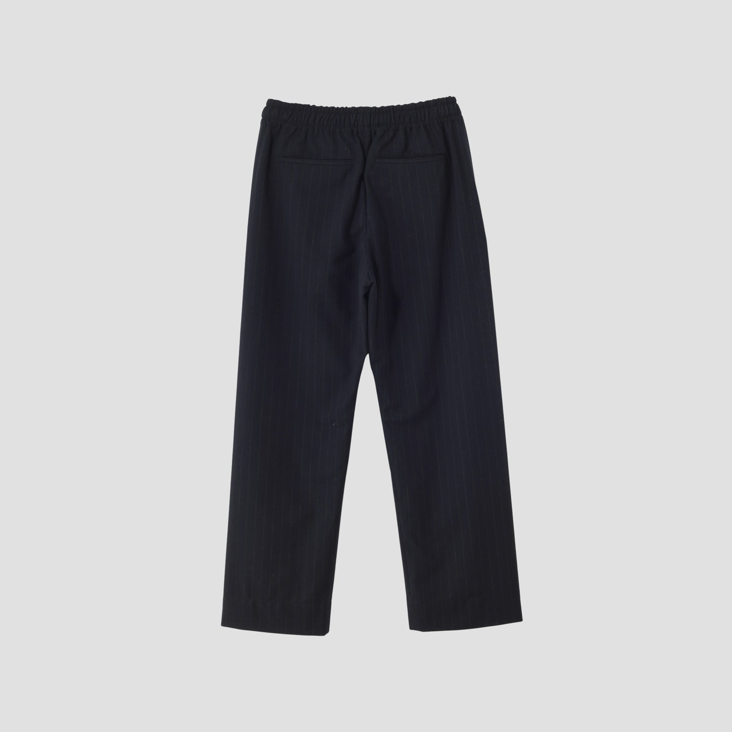 WOOL PINSTRIPE TROUSERS