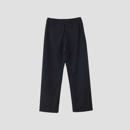 WOOL PINSTRIPE TROUSERS