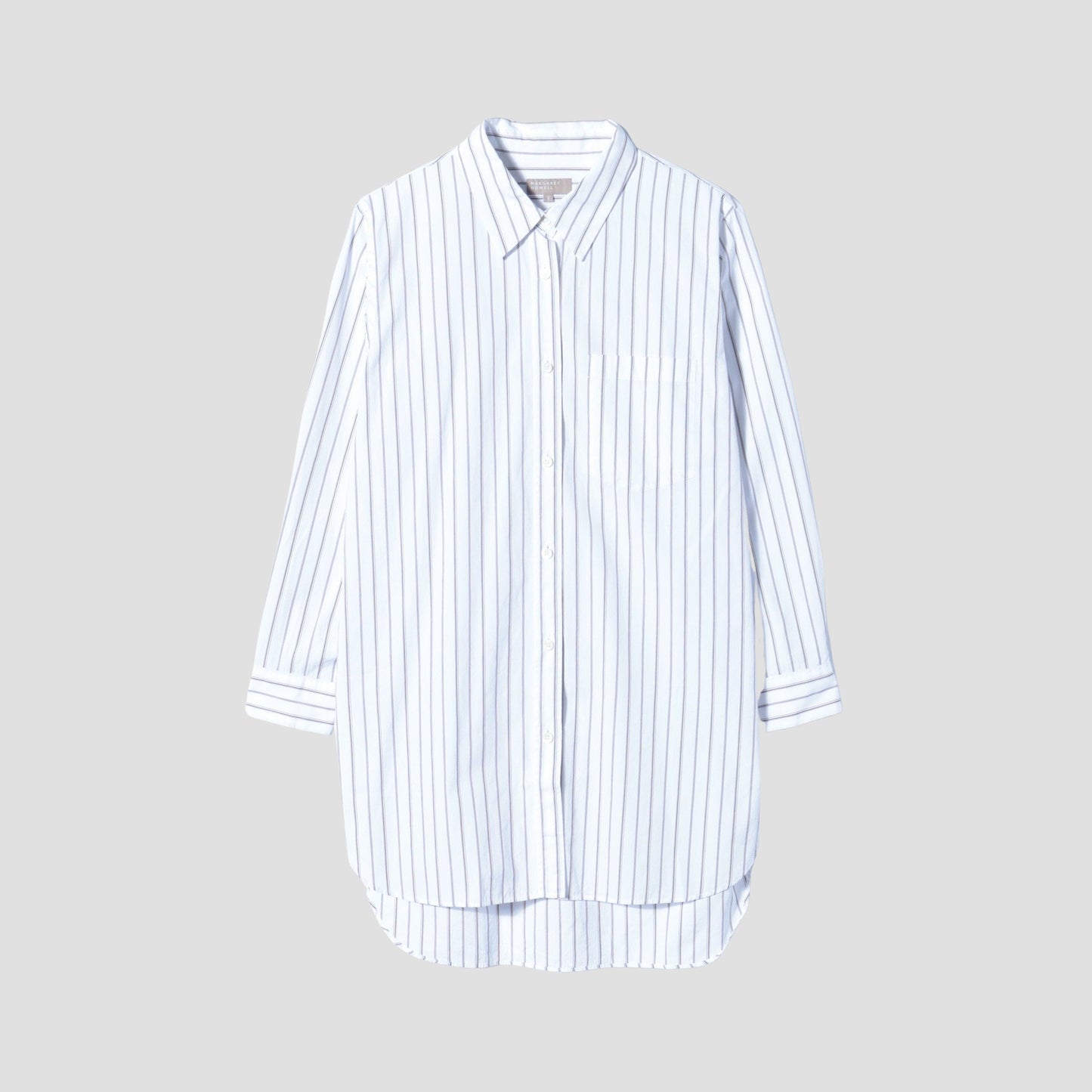 TRIPLE STRIPE COTTON POPLIN SHIRT