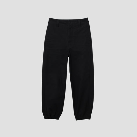 ORGANIC COTTON GABARDINE TROUSERS