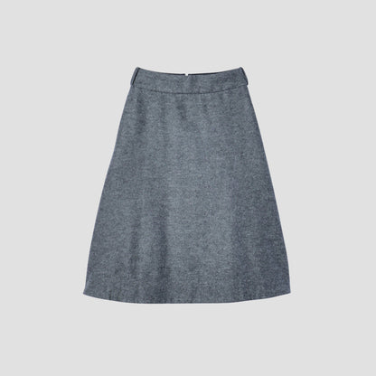 FELTED WOOL JERSEY SKIRT