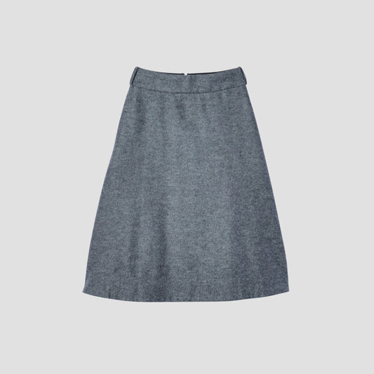 FELTED WOOL JERSEY SKIRT