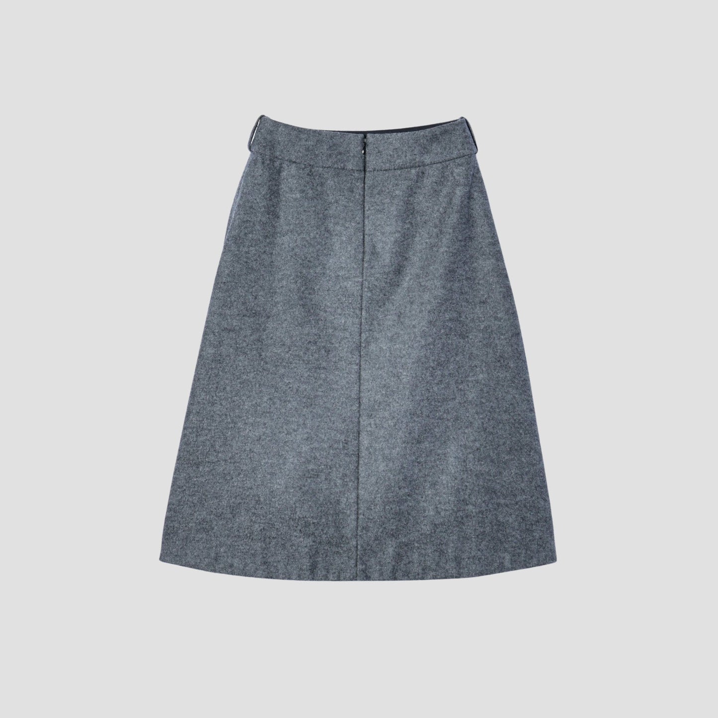 FELTED WOOL JERSEY SKIRT