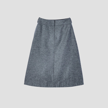 FELTED WOOL JERSEY SKIRT